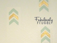 Fabulessly Frugal Chevron Stencil